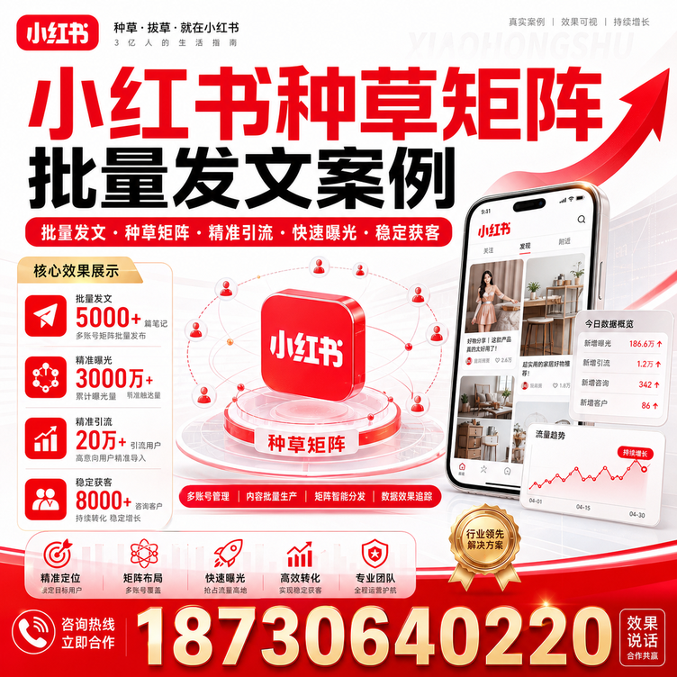 朝阳小红书种草矩阵批量发文案例
