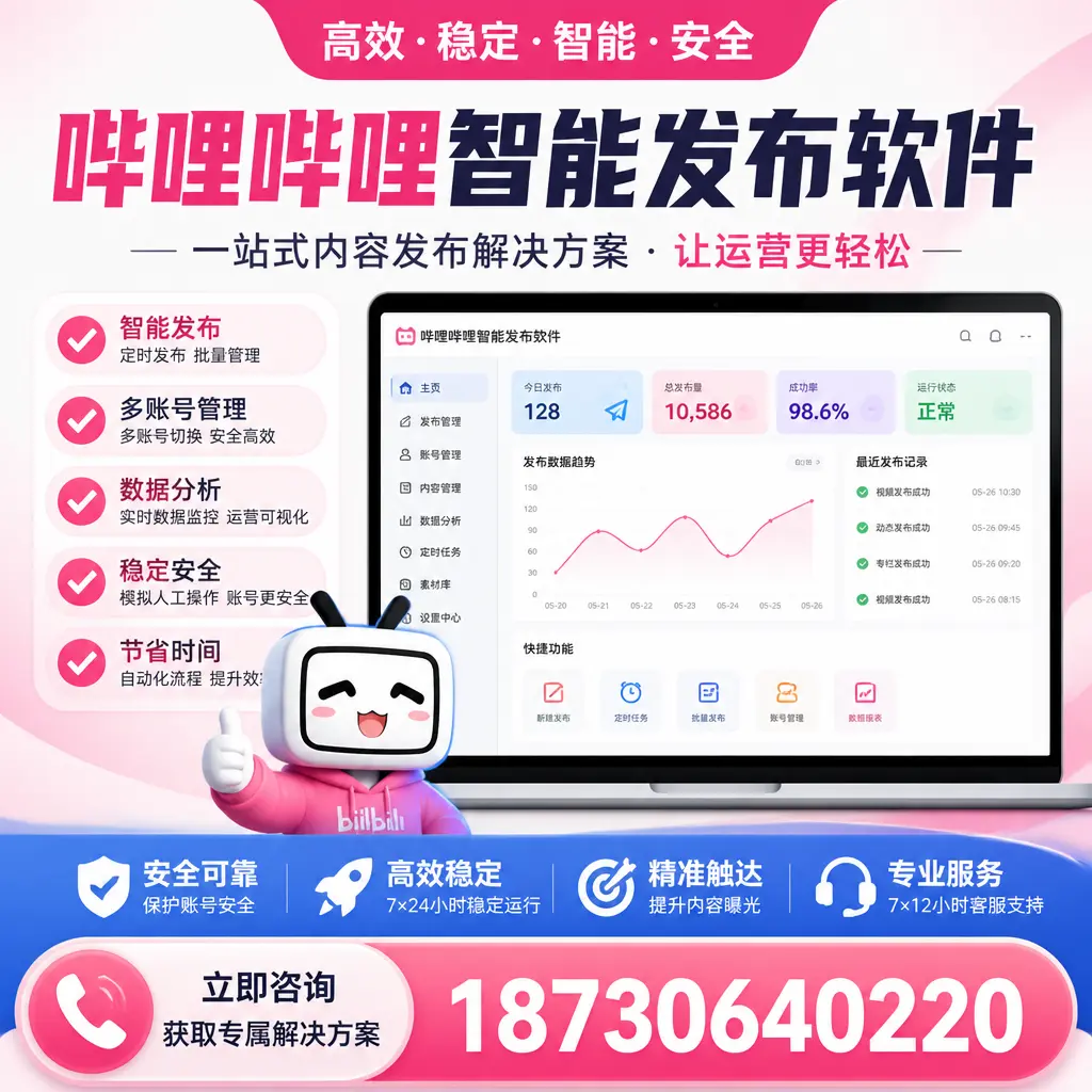 哔哩哔哩智能发布软件选型对比:哪个更适合 朝阳 的你?