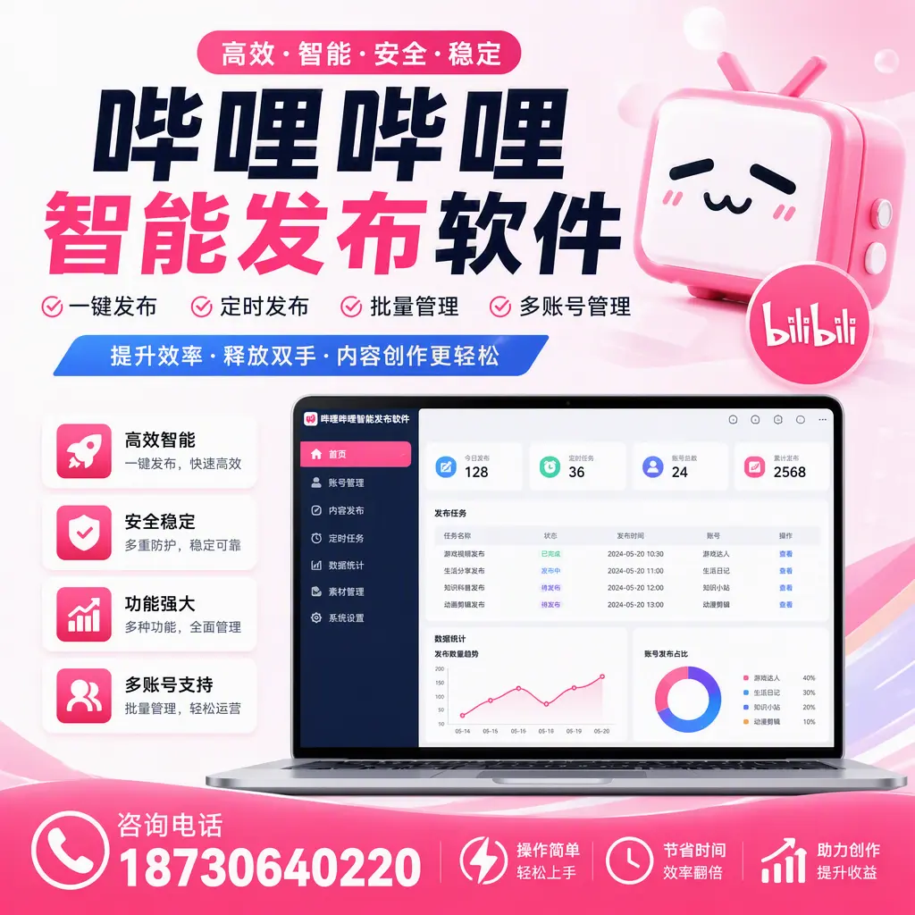 提升内容质量的秘诀：哔哩哔哩智能发布软件在 朝阳 的应用